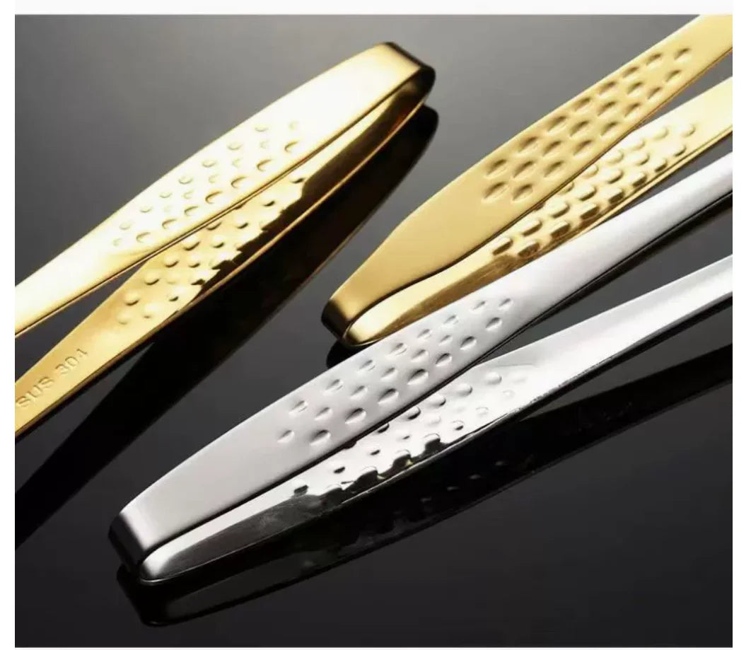 Stainless Steel BBQ Tongs Food Tongs BBQ Steak Tongs Bread Tongs