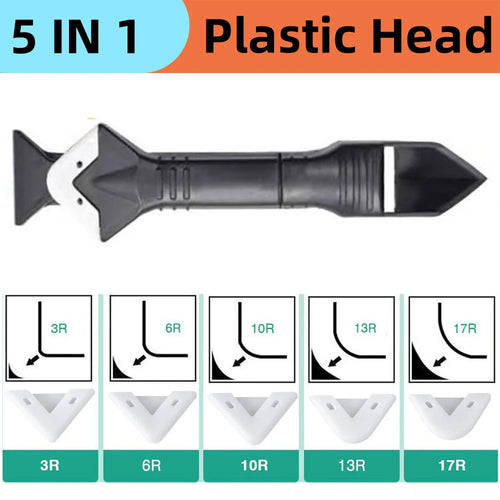 5 In 1 Silicone Scraper Glue Caulk Remover Caulking Finisher Smooth