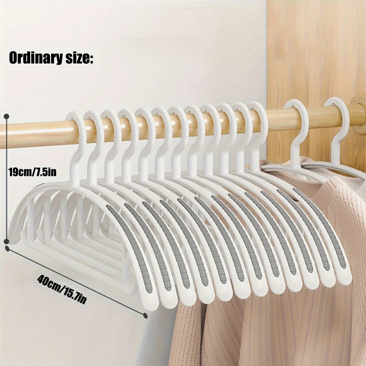 Household Non-slip Hanger, Thick And Wide Shoulder Plastic Drying