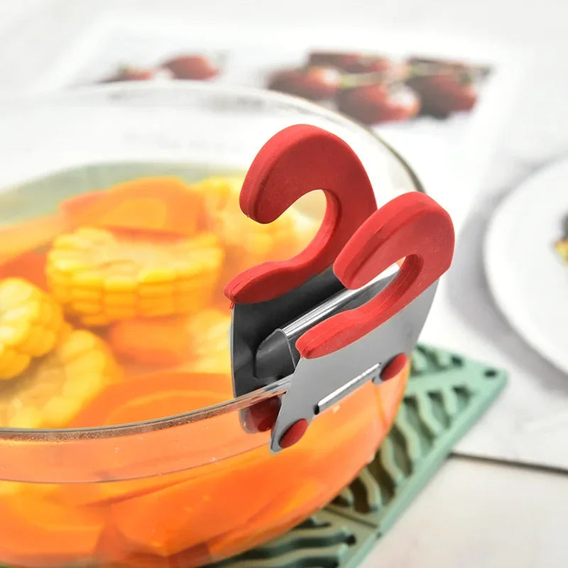 Pot Spoon Holder Pot Clip Holder Anti Scald Silicone Grip for Spoon