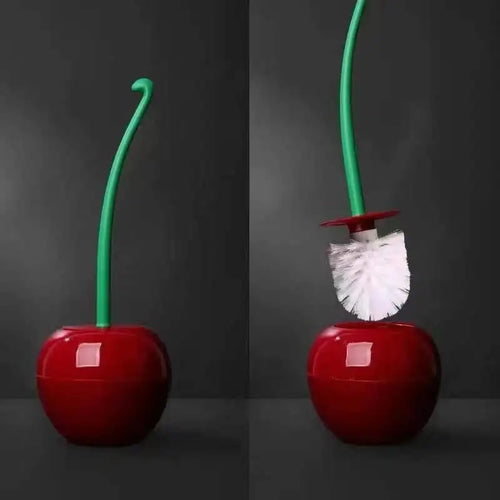 Cherry Toilet Brush Long Handle Soft Hair Cleaning Brush Toilet Brush
