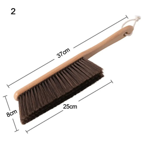 1PCS/2PCS Natural Wood Bristles Brush Anti-static Desktop Bar Grinder