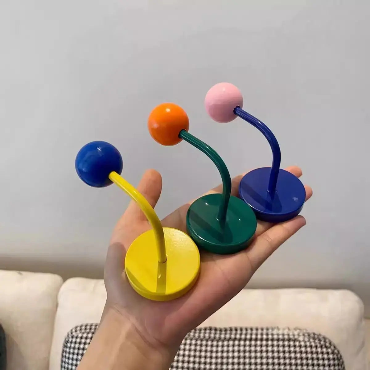 1PC Color Creative Magnetic Hook No Punch Magnetic Hook Kitchen