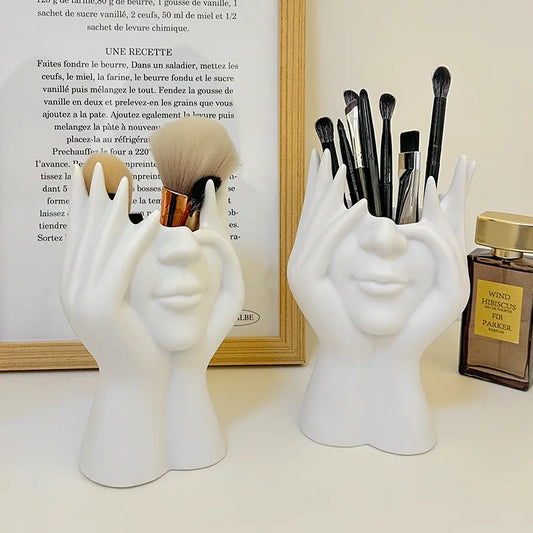 Creative body art styling cosmetics storage rack and stationery