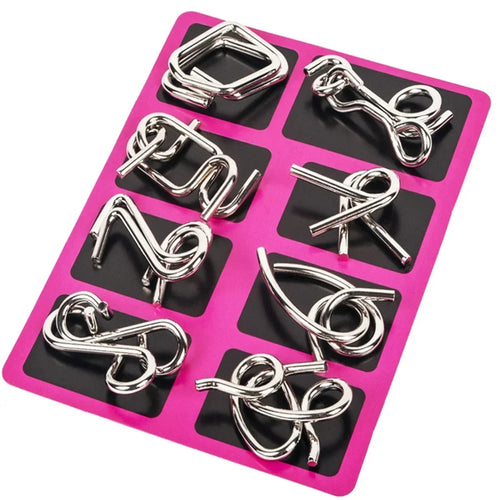 Fun Metal Chinese Ring Puzzle Intelligent Brain Teaser IQ Logic Game