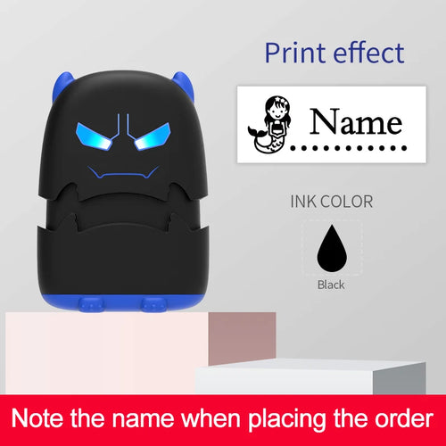 Custom Cartoon Baby Name Stamp Kit - Reusable for Cotton/Modal Clothes