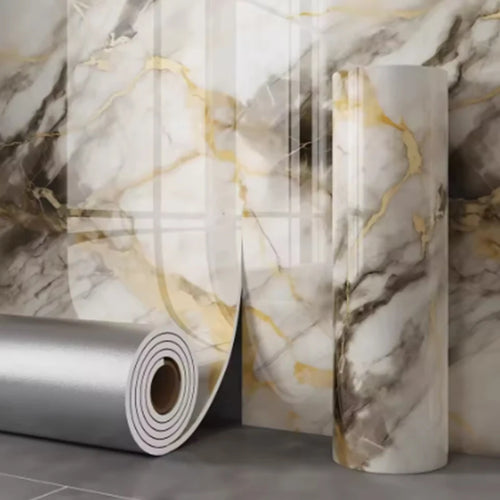 1 Roll Marble Thick Foam Imitation Tile Self-Adhesive Wallpaper