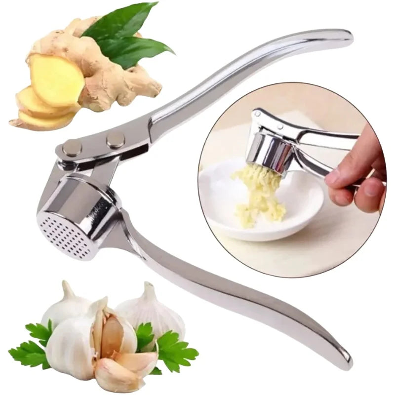 Kitchen aluminum alloy garlic grinder, extruder, manual press,