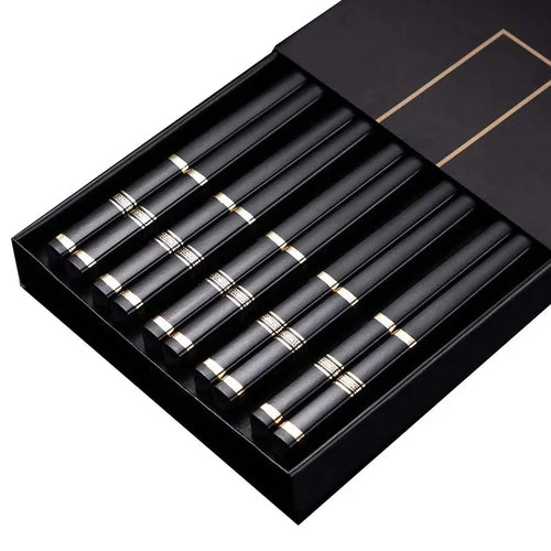 5Pairs High Quality Japanese Non-Slip Chopsticks Korean Home Hotel