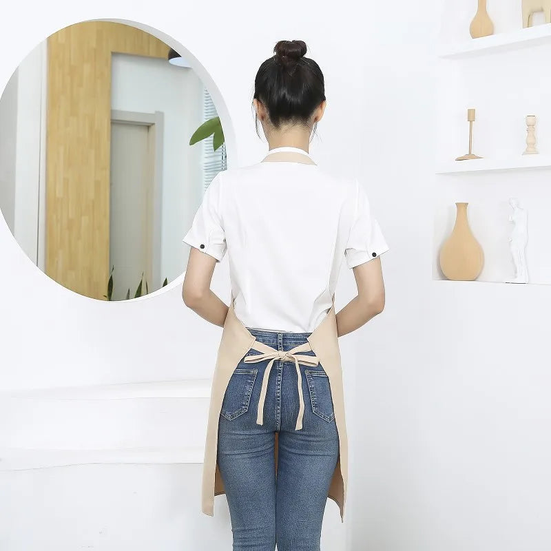 New Fashion Kitchen Aprons for Woman Men Chef Work Apron for Grill