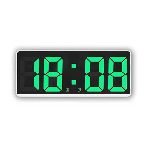 Digital Alarm Clock Voice Control Teperature Snooze Night Mode Desktop