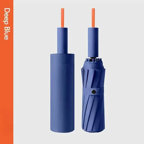 48 Bone Fully Automatic Super Strong Windproof Umbrella Uv Protection