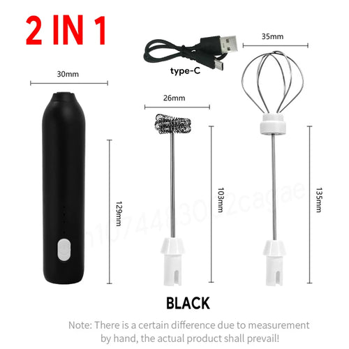 UPGRADED Electric Coffee Frother/MILK Whisk+Egg Beater MINI Food