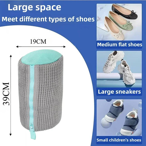 1/2PCS Wash Shoes Bag Padded Net Laundry Shoes Protector Fluffy fibers