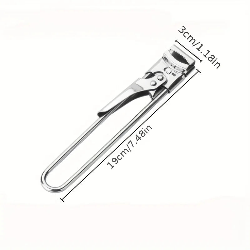 Adjustable Multi-Function Bottle Opener Stainless Steel Lids Off Jar