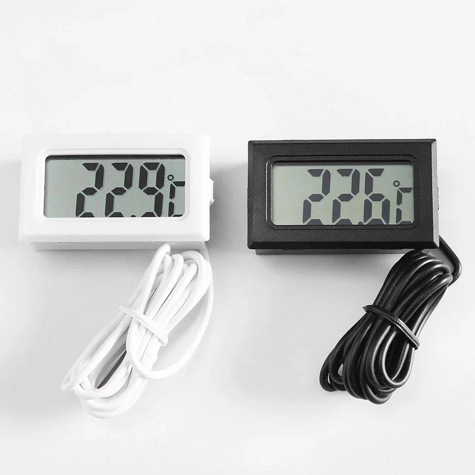 Mini Digital LCD Thermometer With Probe Indoor Convenient Temperature
