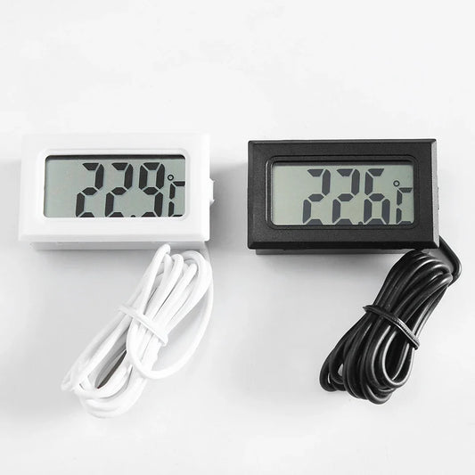 Mini Digital LCD Thermometer With Probe Indoor Convenient Temperature