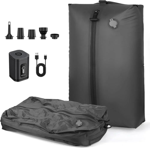 17L Vacuum Compression Bag with Air Pump Reusable Travel Clothing