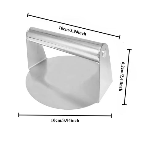 New Stainless Steel Smash Burger Press | Heavy Duty Patty Maker &