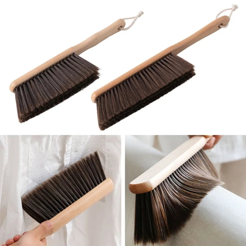 1PCS/2PCS Natural Wood Bristles Brush Anti-static Desktop Bar Grinder