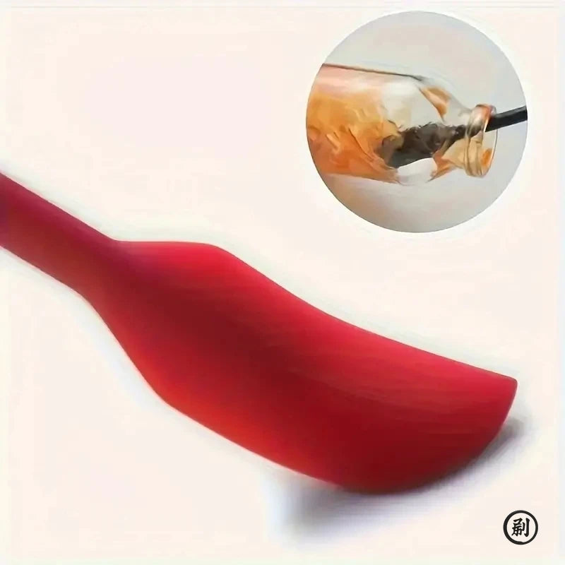 3-Piece Mini Silicone Spatula Set - Heat Resistant, Multiple Sizes for