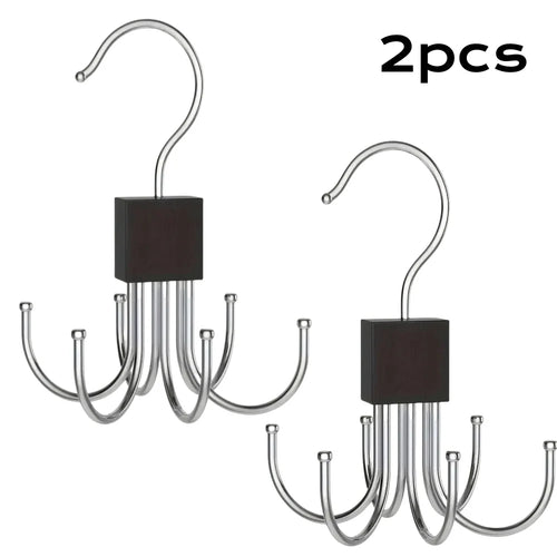 1/5pcs 360° Rotating Storage Hanger Hook Multi-Claw Bag Metal Belts