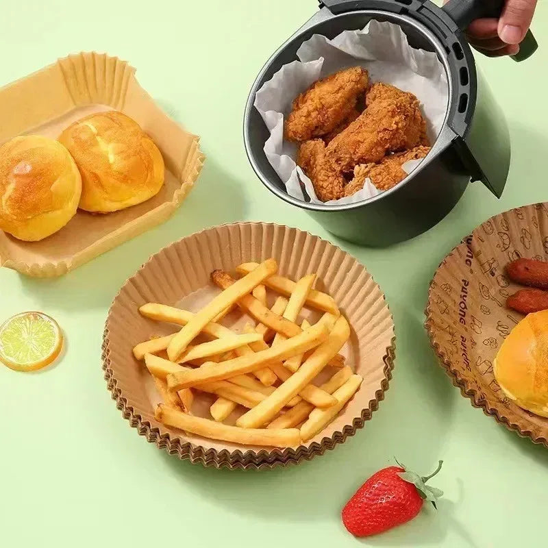 50/100/200Pcs Air Fryer Baking Paper Non-Stick Airfryer Baking Papers