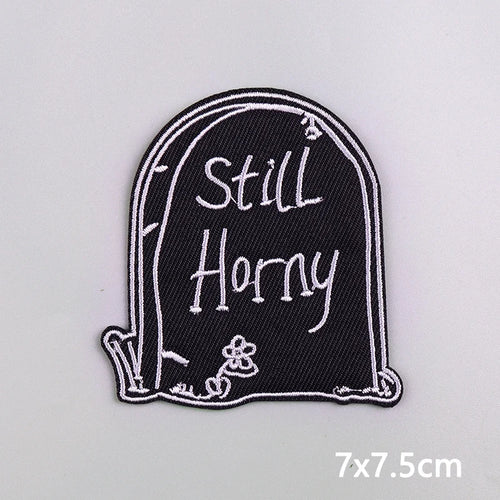 Punk Funny Patch Iron On Patches For Clothing Thermoadhesive Patches
