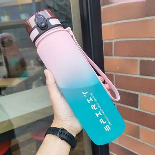 500ML/1000ML Large Capacity Sports Water Bottle Motivational Leak