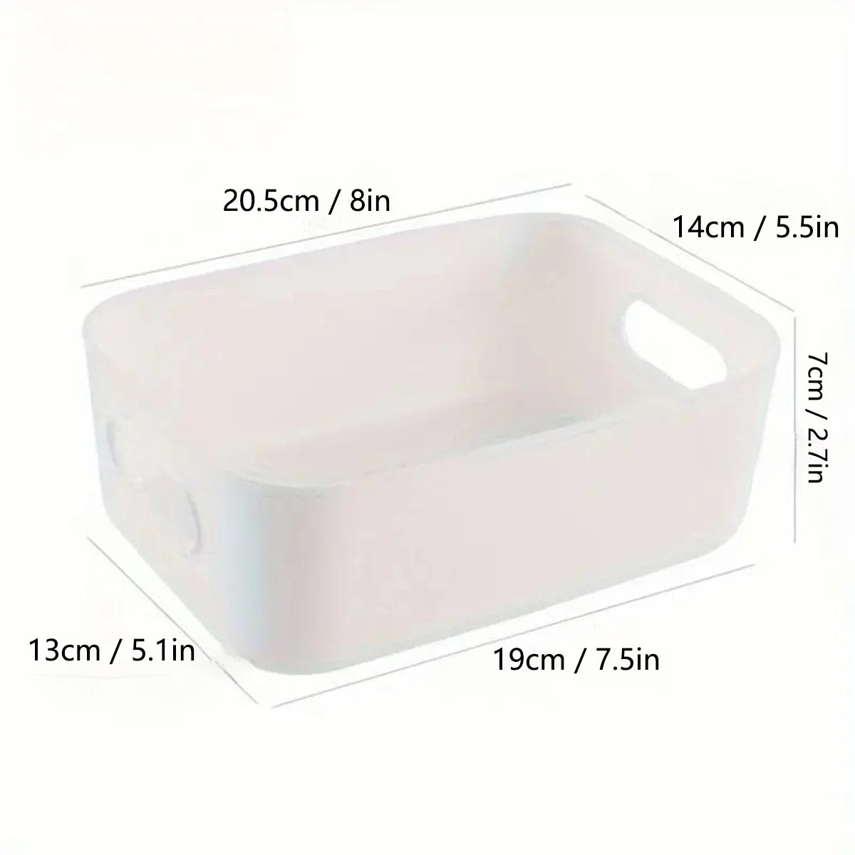 10pcs Large Capacity Storage Box with Cover Household Plastic Toy