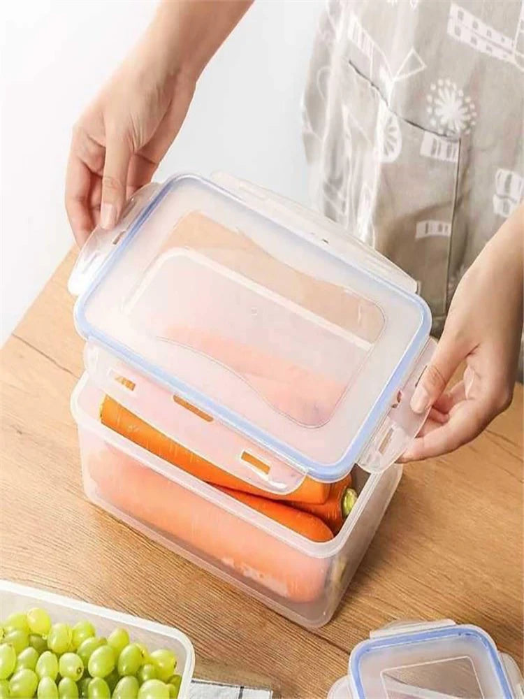 Transparent Sealed Crisper Thickened Refrigerator Storage Box Food