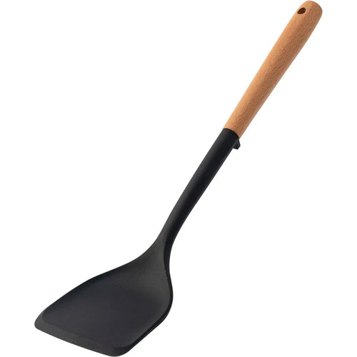 Silicone Kitchen Utensils Set Wooden Handle Non-stick Spatula Cookware