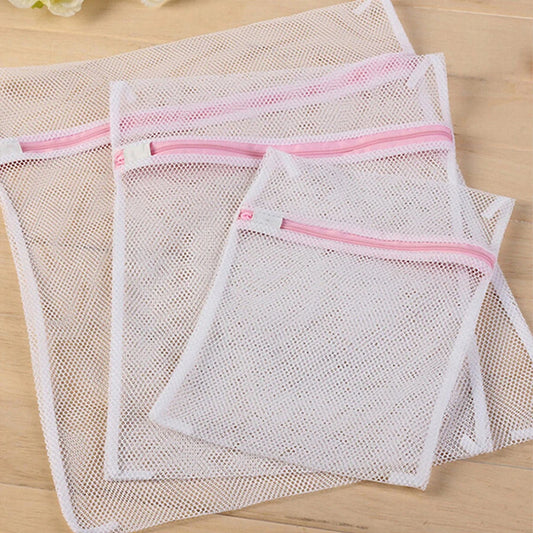 3Pcs/Set Bra Underwear Products Zippered Mesh Laundry Bags Baskets