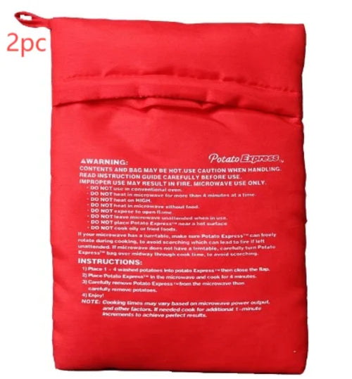 Microwave Potato Bag Reusable Express Microwave Potato Cooker Bag