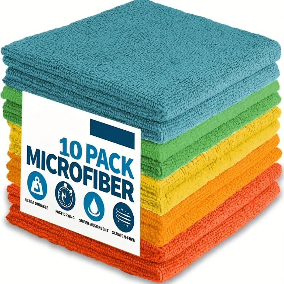 10/5/3pcs Microfiber Cleaning Cloth, Dishwashing Cloth Household Rag