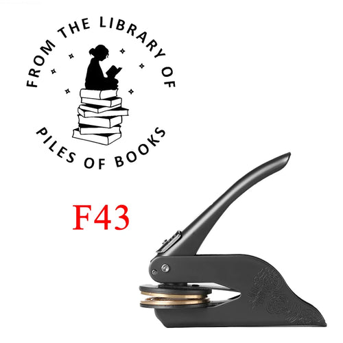 Embosser Stamp LOGO Customized Wedding Library Book Private Seals