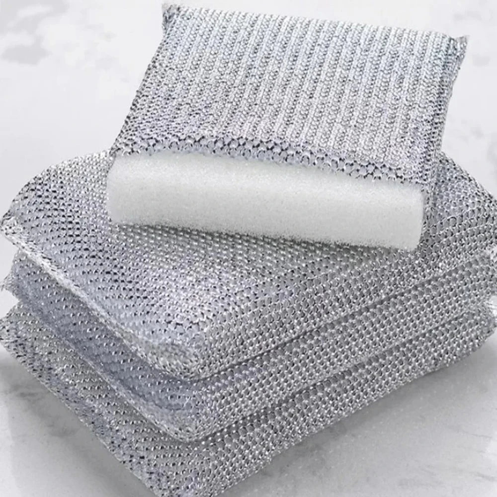 4 Pcs Gentle Dish Sponges – Scratch-Free Cleaning Pads for Pots, Pans,