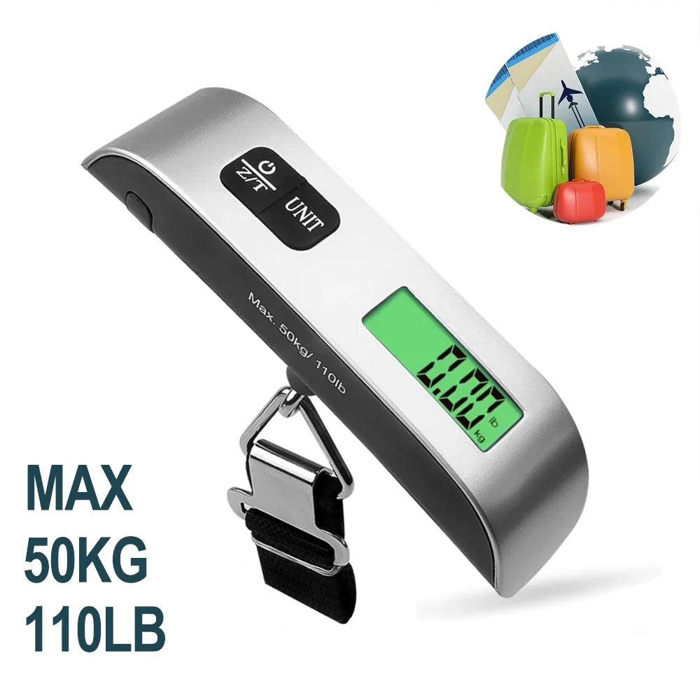 Portable Hook Scale Digital LCD Weight Scale 110lb/50kg Electronic