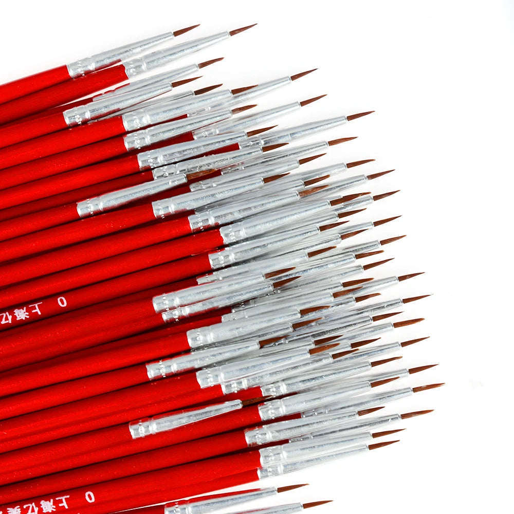 10pcs 0.7/1.1/1.5cm Fine Hand Painted Thin Hook Line Pen Art Supplies