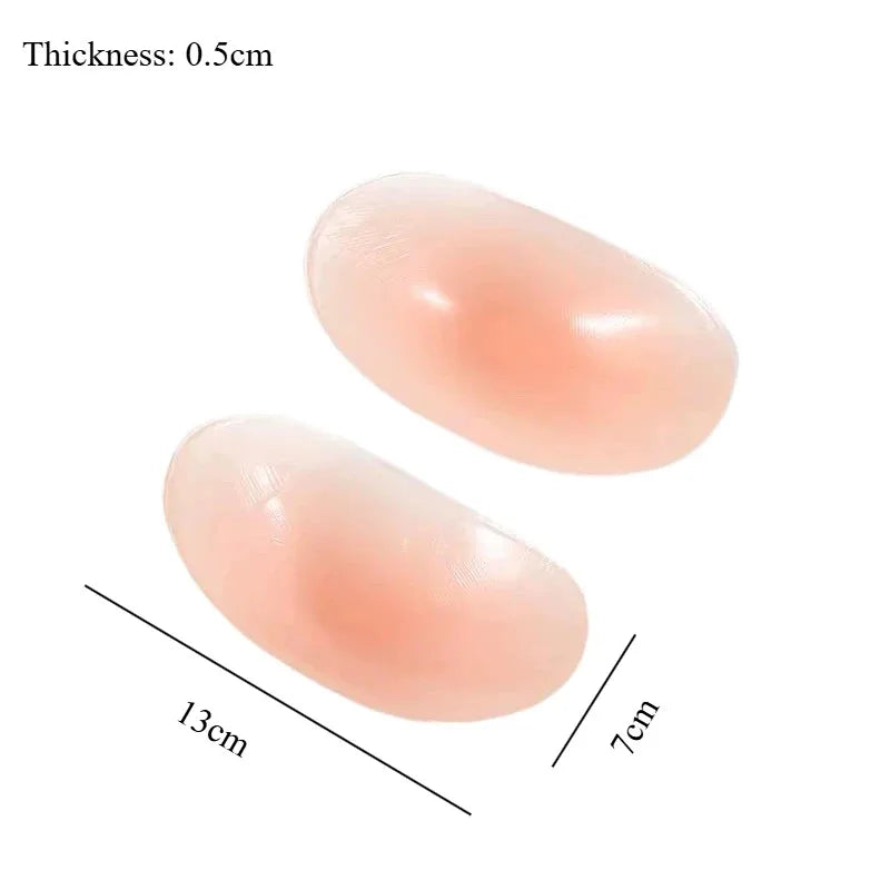 1 Pair Removable Breathable Women's Silicone Invisible Bra Straps,