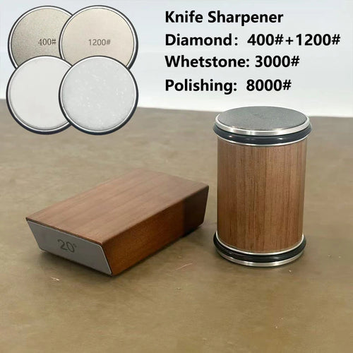 Rolling Knife Sharpener Magnetic Knife Holder Diamond Sharpening Stone