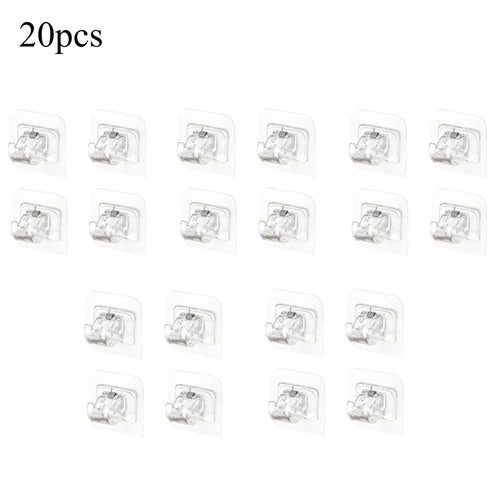 Set of 2/4/8 Self Adhesive Hooks Punch-free Curtain Rod Clip Hook