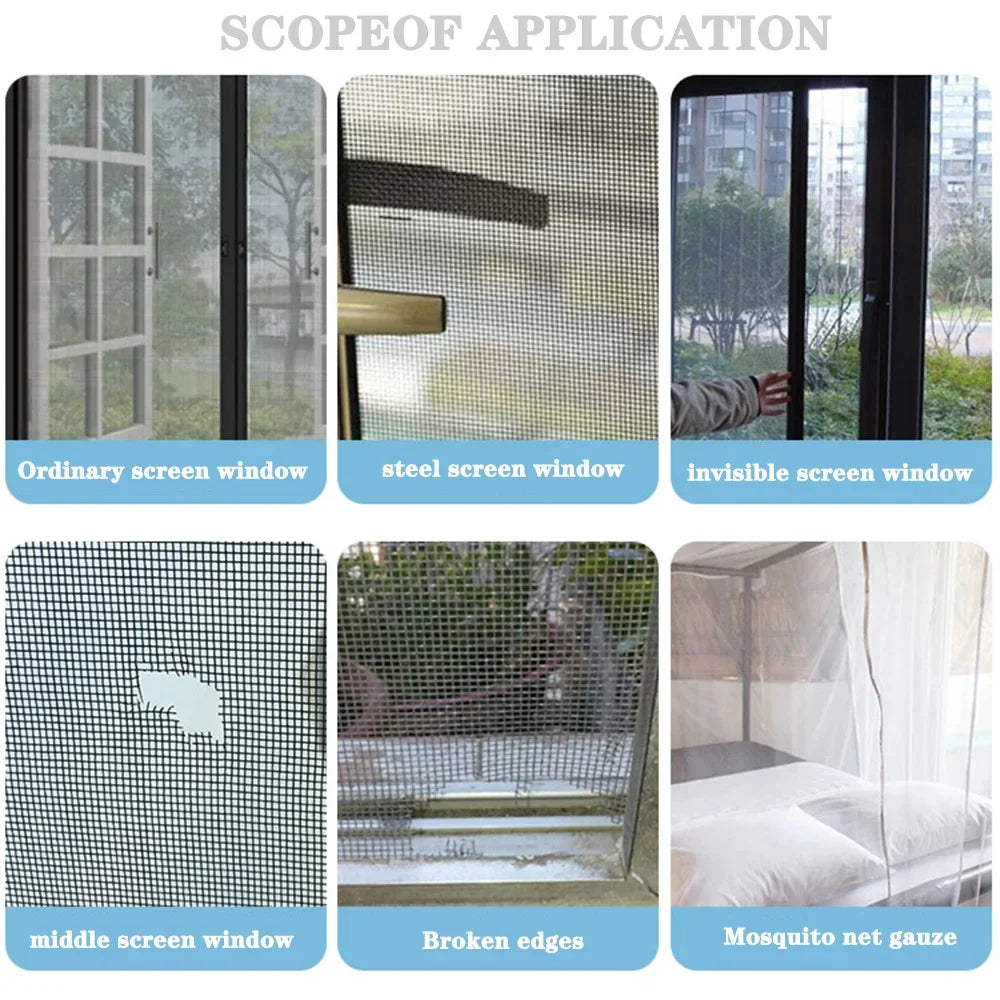 Mosquito Net Windows anti-mosquito mesh Easy-to-Apply Waterproof