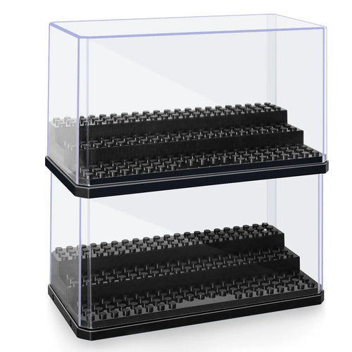 Acrylic Minifigures Display Case, Stackable and Dustproof Building