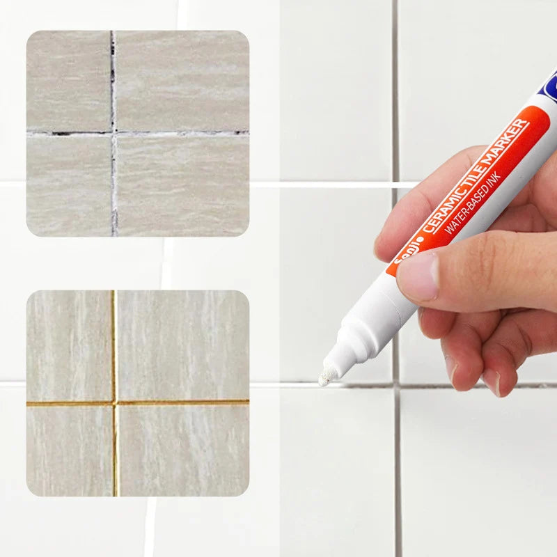 Waterproof Ceramic Tile Grout Marker, Mold-Resistant Seam Pen for
