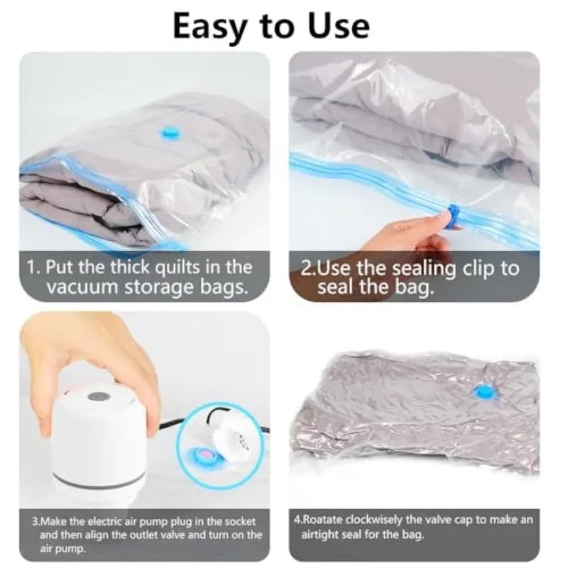 Electric Vacuum Pump for Storage Bags EU US Plug Portable Air