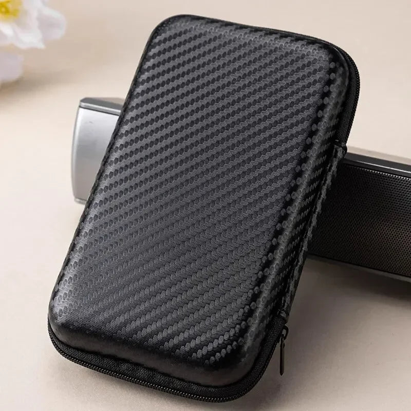 1/2pcs Portable Eva Storage Bag Zipper Pouch Mobile Phone Charger