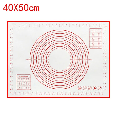 UNTIOR 1PCS Silicone Baking Mat Kneading Pad Dough Mat Pizza Cake