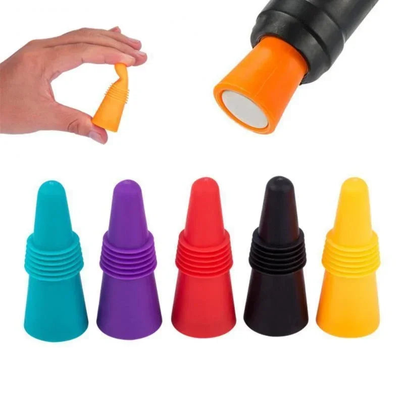 1PC Silicone Wine and Beverage Bottle Cap Set Leak Proof Champagne