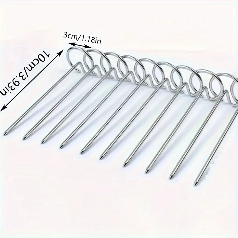 10pcs Air Fryer Oven, Vertical Grill, Skewer Grill, Universal